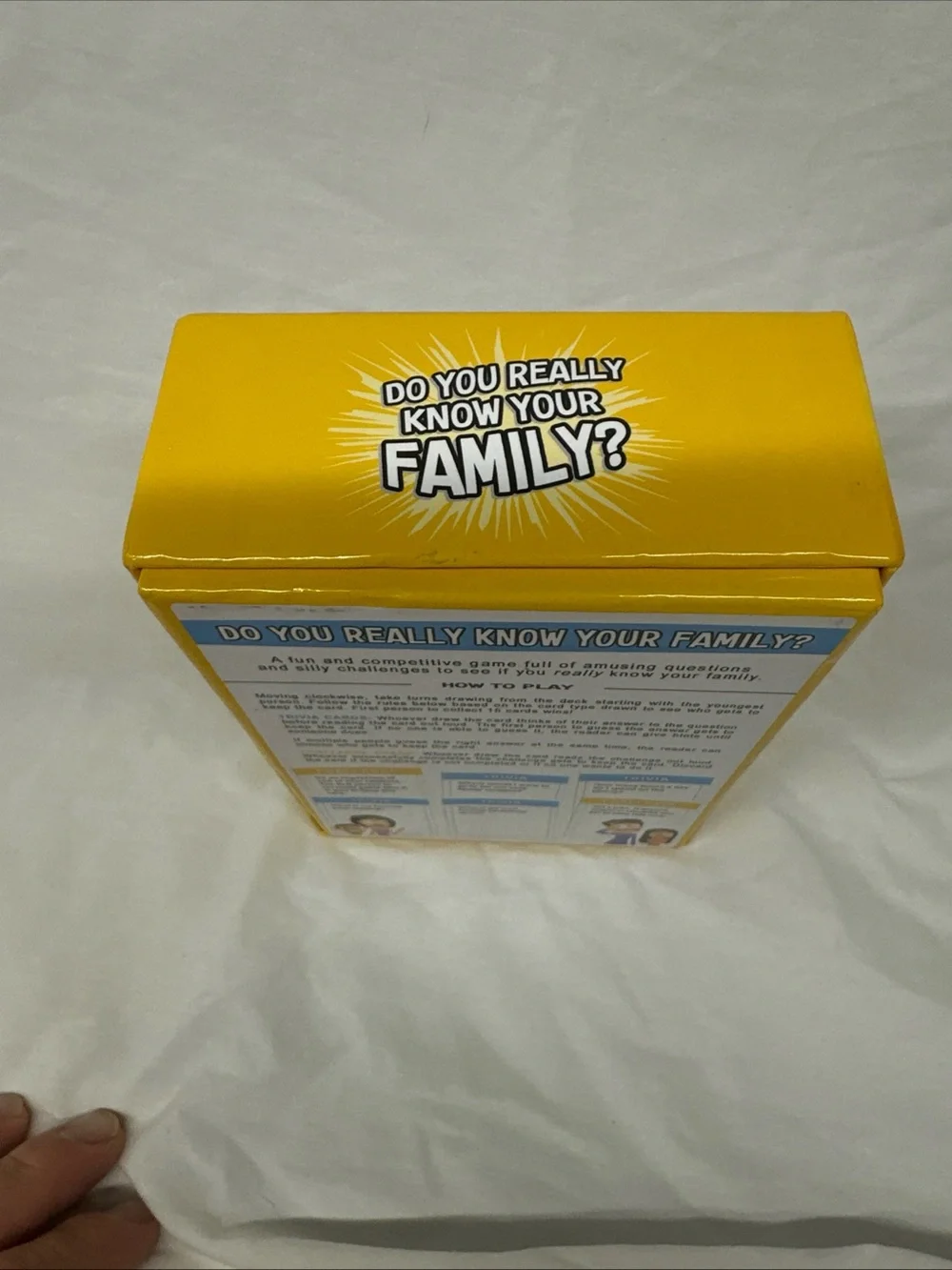 Do You Really Know Your Family? Party Trivia Game - Yellow/Blue
